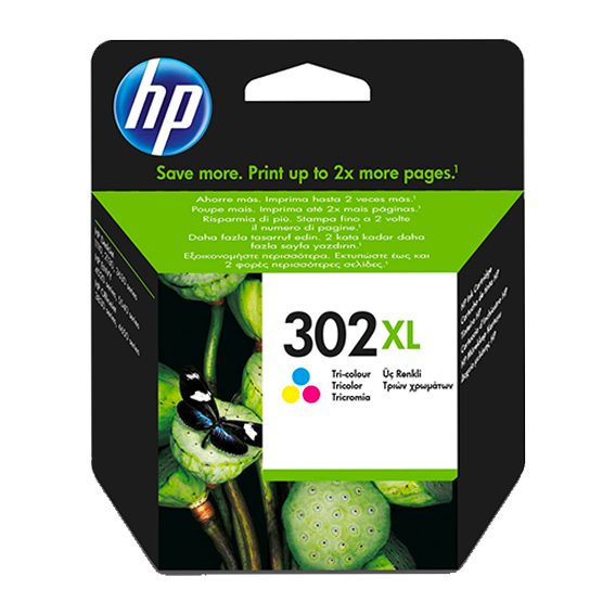 HP Cartouche d'encre 302XL - 3 couleurs