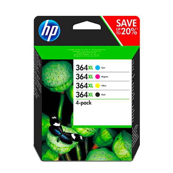 HP Combo Pack 364XL - Noir + 3 couleurs
