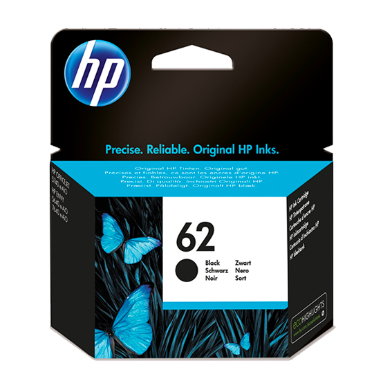 HP Cartouche d'encre 62 - Noir