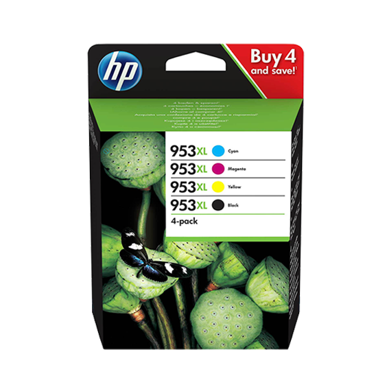 HP Combo Pack 953XL - Noir + 3 couleurs